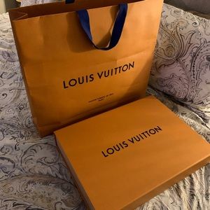 Louis Vuitton bag and shallow box large